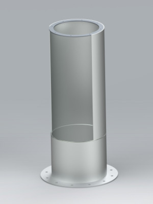 Einteilig geschweißt mit Stoßnaht